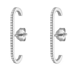 PAIR of Maison Miru CELESTIAL SUSPENDER EARRINGS IN STERLING SILVER - NWOT